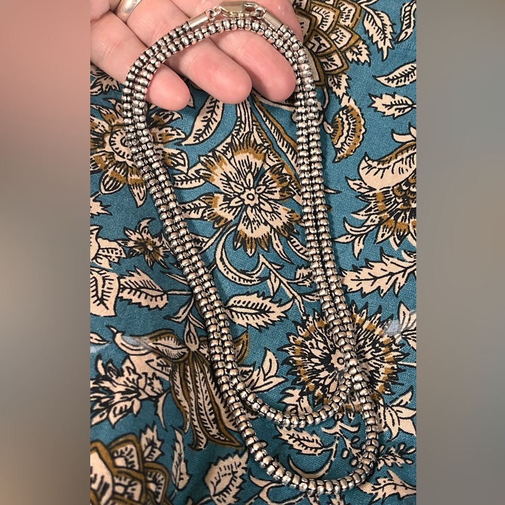 Silpada Sterling Silver Oxidized Popcorn Necklace N1106